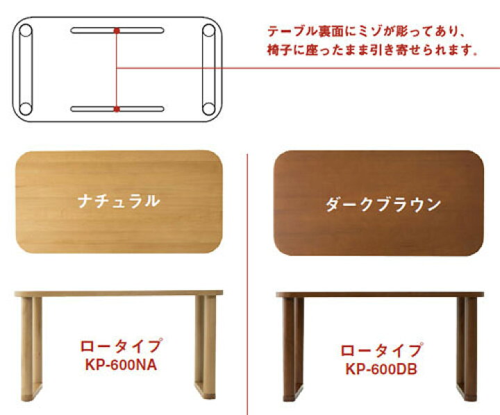 楽天市場】かに座PLUS パーソナルテーブル ロータイプ KP-600 無限工房 