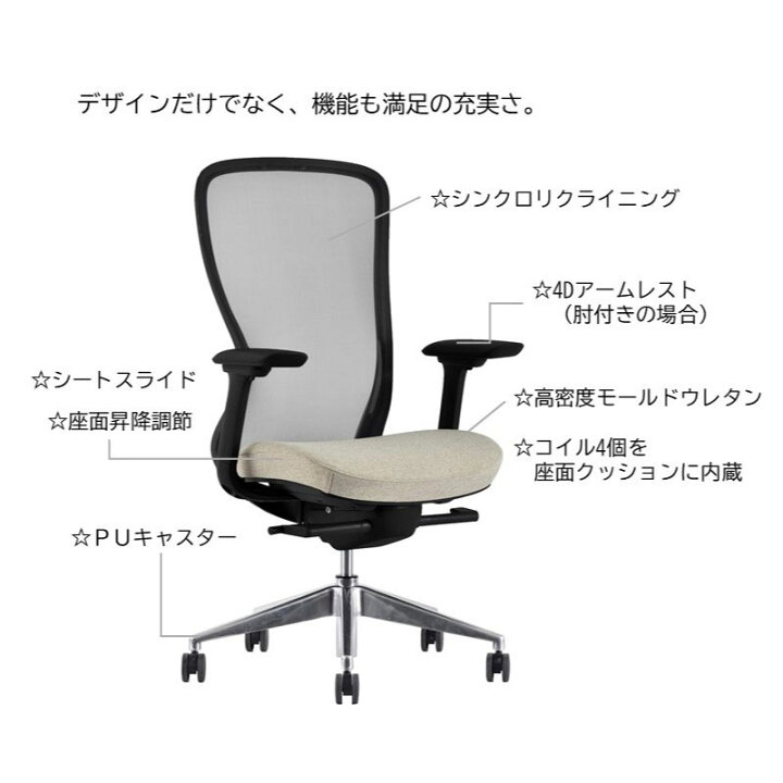 楽天市場】オフィスチェア メッシュチェア A03-E (3タイプ チェア単体 