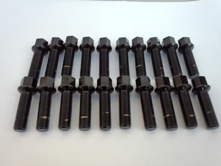 楽天市場】ブラックボルト テーパー 14x1．5 首下60mm 20本 