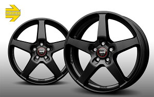 MOMOホイール FIVE7.0−17 5/114.3+40 マットブラック 4本