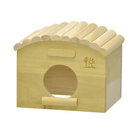（まとめ）広葉樹ハウス（丸太屋根）【×3セット】 (小動物用品/玩具) 送料無料
