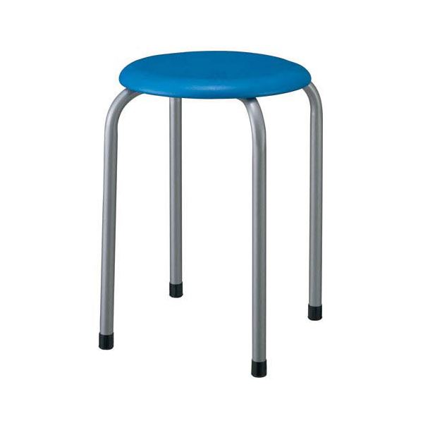 重ねて収納可 シンプルなチェア 腰掛椅子 人気商品ランキング オフィス用品 業務用 TOKIO スツール 超目玉 丸イス ブルー BL スタッキングチェア M-22