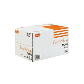 （まとめ） TANOSEE PPC用紙 Pure White B4 1箱（2500枚：500枚×5冊） 【×10セット】
