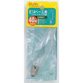 （まとめ） ELPA シャンデリア球 電球 40W E14 クリア G-701H（C） 【×30セット】 送料無料