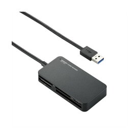 (まとめ)エレコム USB3.0対応メモリリーダライタ MR3-A006BK【×2セット】 送料無料