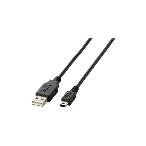 （まとめ）エレコム USB-MicroUSBケーブル1m U2C-M10BK【×30セット】