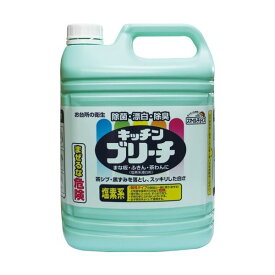 (まとめ) ミツエイ スマイルチョイス キッチンブリーチ 業務用 5kg 1本 【×5セット】