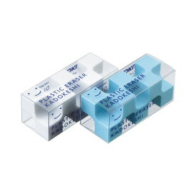 （まとめ） コクヨ 消しゴム カドケシプチ（ブルー・ホワイト） ケシ-U750-1 1パック（2個） 【×30セット】 送料無料