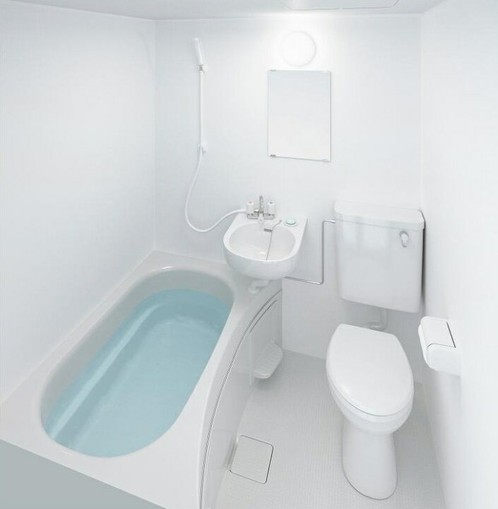 楽天市場】□ハウステック アパート用ユニットバス (洗面器 トイレ付 