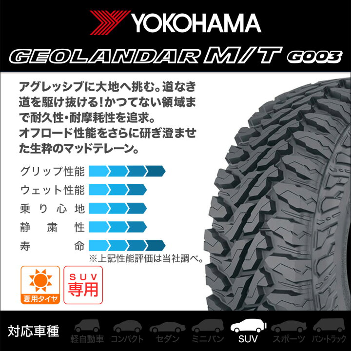楽天市場】新品 オフロードタイヤ ホイール4本セットホットスタッフ YOKOHAMA GEOLANDAR 12インチオフロードタイヤセット