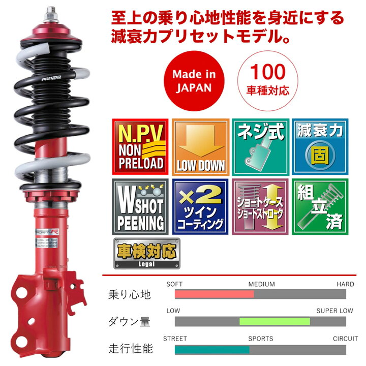楽天市場】新品・送料無料タナベ 車高調 SUSTEC PRO CR サステック 