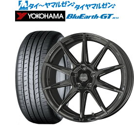 [5/23～26]割引クーポン配布新品 サマータイヤ ホイール4本セットKYOHO サーキュラー C10R17インチ 7.0Jヨコハマ BluEarth ブルーアース GT (AE51) 195/60R17