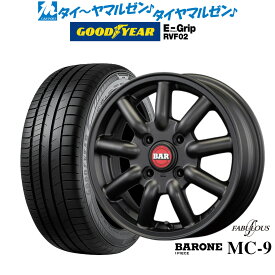 [4/24～26]割引クーポン配布新品 サマータイヤ ホイール4本セットファブレス ヴァローネ MC-913インチ 4.5Jグッドイヤー エフィシエント グリップ RVF02155/65R13