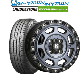 [4/1]P5倍+最大100%ポイントバック！★要エントリー新品 サマータイヤ ホイール4本セットMLJ エクストリーム XJ0713インチ 4.0Jブリヂストン ECOPIA エコピア NH200C155/65R13