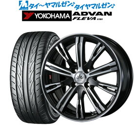 [6/1]P5倍+最大100%ポイントバック！★要エントリー新品 サマータイヤ ホイール4本セットニューレイトン バーンシュポルト タイプ52517インチ 6.5Jヨコハマ ADVAN アドバン フレバ V701195/45R17