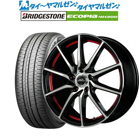 [6/1]P5倍+最大100%ポイントバック！★要エントリー新品 サマータイヤ ホイール4本セットMID シュナイダー RX81017インチ 7.0Jブリヂストン ECOPIA エコピア NH200225/50R17