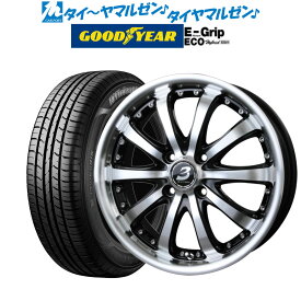 [5/18]ストアポイント3倍!!新品 サマータイヤ ホイール4本セットBADX ロクサーニ EX バイロンスティンガー14インチ 5.0Jグッドイヤー エフィシエント グリップ エコ EG01155/65R14