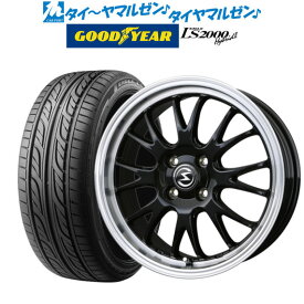 [4/24～26]割引クーポン配布新品 サマータイヤ ホイール4本セットBADX エスホールド S-8M15インチ 5.5Jグッドイヤー イーグル LS2000 ハイブリッド2(HB2)185/55R15