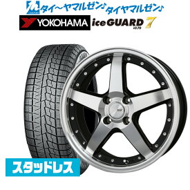 [4/24～26]割引クーポン配布ライズ/ロッキー ガソリン車対応新品 スタッドレスタイヤ ホイール4本セットBADX ロクサーニ グラスターファイブ16インチ 6.0Jヨコハマ アイスガード IG70195/65R16