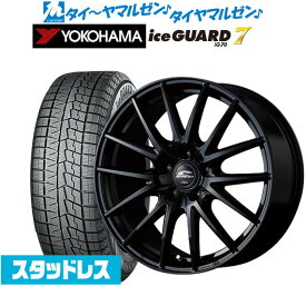 [4/14～16]割引クーポン配布新品 スタッドレスタイヤ ホイール4本セットMID シュナイダー SQ2718インチ 7.0Jヨコハマ アイスガード IG70225/45R18