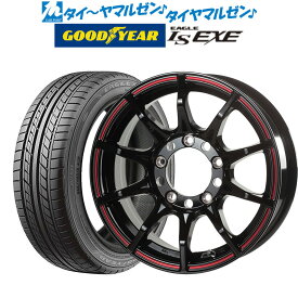 [3/20～26]割引クーポン配布新品 サマータイヤ ホイール4本セット5ZIGEN ゴジゲン ブラックマン ジーアイ17インチ 7.0Jグッドイヤー イーグル LS EXE（エルエス エグゼ）205/40R17