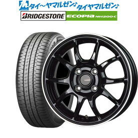 [4/1]P5倍+最大100%ポイントバック！★要エントリー新品 サマータイヤ ホイール4本セットホットスタッフ G.speed P-0613インチ 4.0Jブリヂストン ECOPIA エコピア NH200C155/65R13