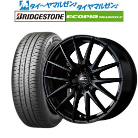 [6/4～10]割引クーポン配布新品 サマータイヤ ホイール4本セットMID シュナイダー SQ2715インチ 6.0Jブリヂストン ECOPIA エコピア NH200C185/65R15