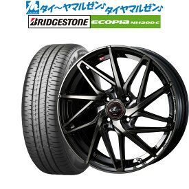 [4/24～26]割引クーポン配布新品 サマータイヤ ホイール4本セットウェッズ レオニス IT15インチ 5.5Jブリヂストン ECOPIA エコピア NH200C185/55R15