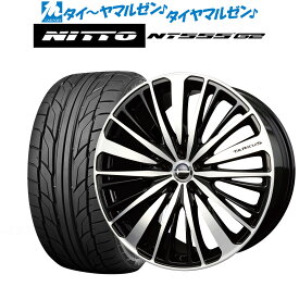 [4/24～26]割引クーポン配布新品 サマータイヤ ホイール4本セットBADX ロクサーニ タルカス18インチ 7.0JNITTO NT555 G2 215/45R18