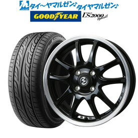 [5/18]ストアポイント3倍!!新品 サマータイヤ ホイール4本セットBADX エスホールド S-5V15インチ 4.5Jグッドイヤー イーグル LS2000 ハイブリッド2(HB2)165/55R15