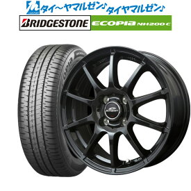 [4/24～26]割引クーポン配布新品 サマータイヤ ホイール4本セットMID シュナイダー スタッグ16インチ 6.0Jブリヂストン ECOPIA エコピア NH200C185/55R16