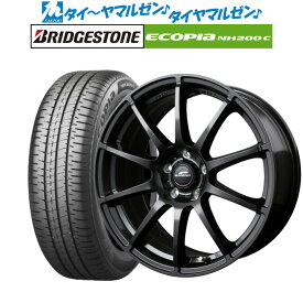 [6/1]P5倍+最大100%ポイントバック！★要エントリー新品 サマータイヤ ホイール4本セットMID シュナイダー スタッグ17インチ 7.0Jブリヂストン ECOPIA エコピア NH200C195/45R17