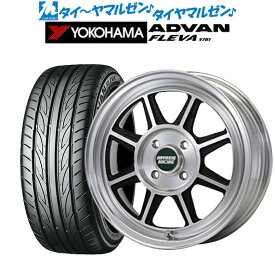 [4/24～26]割引クーポン配布新品 サマータイヤ ホイール4本セットハヤシレーシング ハヤシストリート(STF)15インチ 5.0Jヨコハマ ADVAN アドバン フレバ V701165/55R15