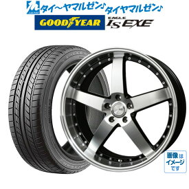 [4/20]割引クーポン配布新品 サマータイヤ ホイール4本セットBADX ロクサーニ グラスターファイブ20インチ 9.0Jグッドイヤー イーグル LS EXE（エルエス エグゼ）245/35R20