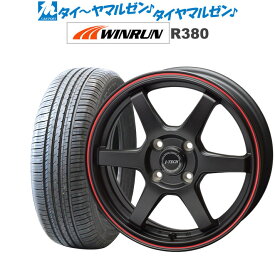 [5/18]ストアポイント3倍!!新品 サマータイヤ ホイール4本セットトライアルファ J-TECH S-6 Black Edition14インチ 4.5JWINRUN ウインラン R380155/65R14