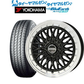 [6/4～10]割引クーポン配布新品 サマータイヤ ホイール4本セットKYOHO シュタイナー FTX16インチ 6.0Jヨコハマ BluEarth ブルーアース (AE-01F)185/55R16