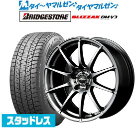 [5/18]ストアポイント3倍!!新品 スタッドレスタイヤ ホイール4本セットMID シュナイダー スタッグ17インチ 7.0Jブリヂストン BLIZZAK ブリザック DM-V3225/60R17