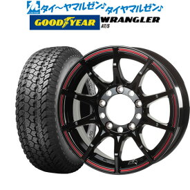 [4/1]P5倍+最大100%ポイントバック！★要エントリー新品 サマータイヤ ホイール4本セット5ZIGEN ゴジゲン ブラックマン ジーアイ16インチ 5.5Jグッドイヤー ラングラー AT/S175/80R16