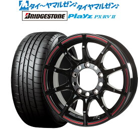 [4/20]割引クーポン配布新品 サマータイヤ ホイール4本セット5ZIGEN ゴジゲン ブラックマン ジーアイ17インチ 7.0Jブリヂストン PLAYZ プレイズ PX-RVII205/55R17