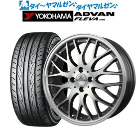 [5/18]ストアポイント3倍!!新品 サマータイヤ ホイール4本セットBADX ロクサーニ マルチフォルケッタ17インチ 6.5Jヨコハマ ADVAN アドバン フレバ V701205/40R17