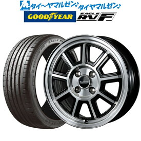 [5/18]ストアポイント3倍!!新品 サマータイヤ ホイール4本セットニューレイトン ビートステージ KS-C15インチ 5.0Jグッドイヤー イーグル RV-F(RVF)165/55R15