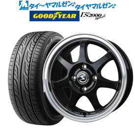 [4/20]割引クーポン配布新品 サマータイヤ ホイール4本セットBADX エスホールド S-7S16インチ 5.5Jグッドイヤー イーグル LS2000 ハイブリッド2(HB2)165/45R16