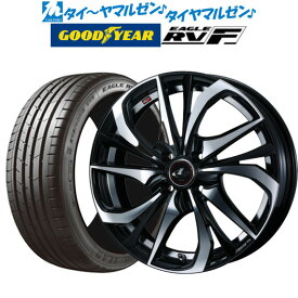 [4/24～26]割引クーポン配布新品 サマータイヤ ホイール4本セットウェッズ レオニス TE17インチ 6.5Jグッドイヤー イーグル RV-F(RVF)205/55R17