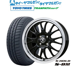 [6/4～10]割引クーポン配布新品 サマータイヤ ホイール4本セットBADX エスホールド S-8M15インチ 4.5Jトーヨータイヤ トランパス mp7 165/60R15