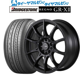 [6/1]P5倍+最大100%ポイントバック！★要エントリー新品 サマータイヤ ホイール4本セット5ZIGEN ゴジゲン ブラックマン ジーアイ17インチ 7.0Jブリヂストン REGNO レグノ GR-XII(GR-X2)215/45R17