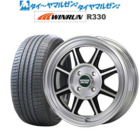 [4/24～26]割引クーポン配布新品 サマータイヤ ホイール4本セットハヤシレーシング ハヤシストリート(STF)15インチ 5.0JWINRUN ウインラン R330165/55R15