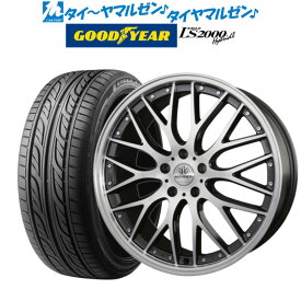 [5/18]ストアポイント3倍!!新品 サマータイヤ ホイール4本セットBADX ロクサーニ マルチフォルケッタ18インチ 7.0Jグッドイヤー イーグル LS2000 ハイブリッド2(HB2)225/45R18