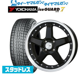 [4/24～26]割引クーポン配布ライズ/ロッキー ガソリン車対応新品 スタッドレスタイヤ ホイール4本セットBADX ロクサーニ グラスターファイブ16インチ 6.0Jヨコハマ アイスガード IG70195/65R16