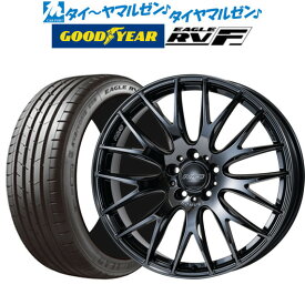 [6/4～10]割引クーポン配布新品 サマータイヤ ホイール4本セットレイズ HOMURA ホムラ 2×9 Plus JET BLACK EDITION III18インチ 7.5Jグッドイヤー イーグル RV-F(RVF)215/45R18