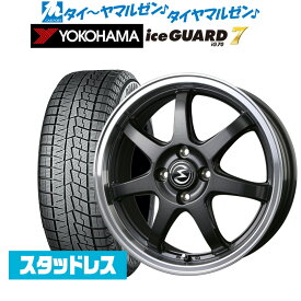 [6/4～10]割引クーポン配布新品 スタッドレスタイヤ ホイール4本セットBADX エスホールド S-7S14インチ 4.5Jヨコハマ アイスガード IG70155/65R14